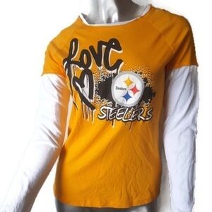 PITTSBURGH STEELERS by Reebok 'Love' Shirt Sz S